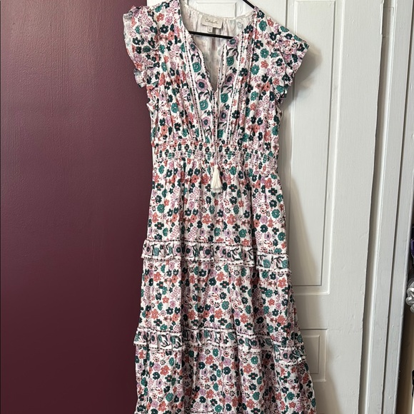 Cleobella Dresses & Skirts - Colonels Floral Ruffle Tiered Midi Dress